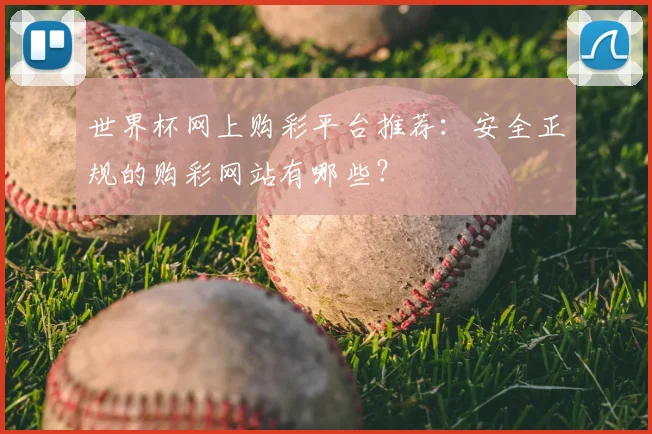 世界杯网上购彩平台推荐:安全正规的购彩网站有哪些?